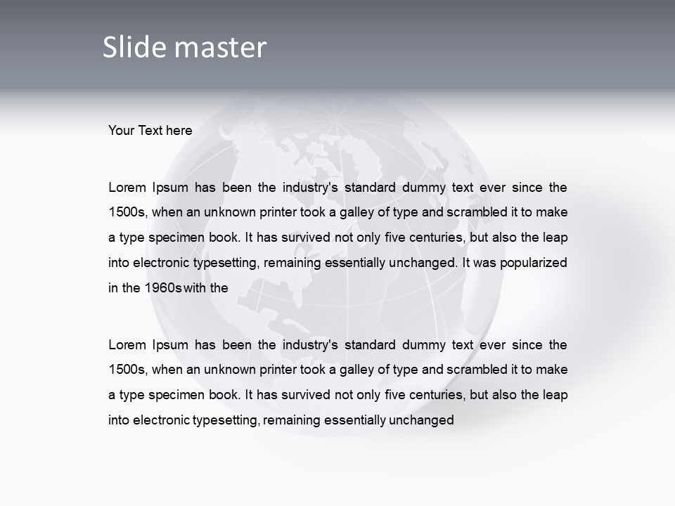 World Gaia Europe PowerPoint Template