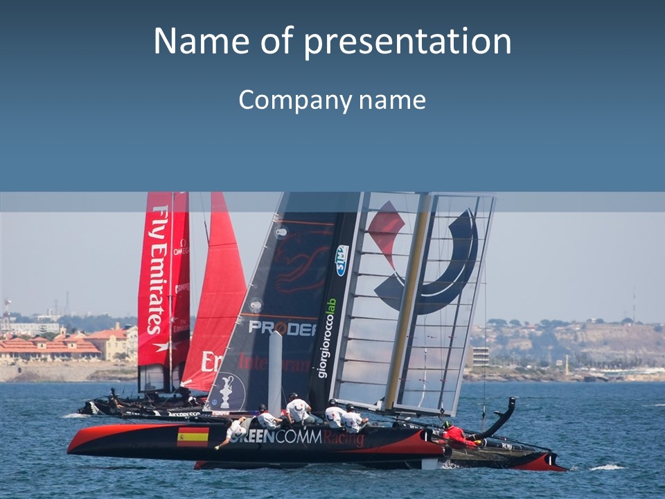 Maritime First Team PowerPoint Template