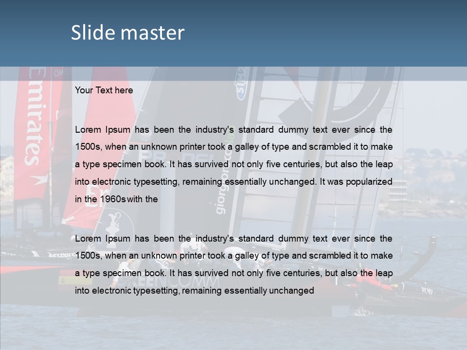 Maritime First Team PowerPoint Template