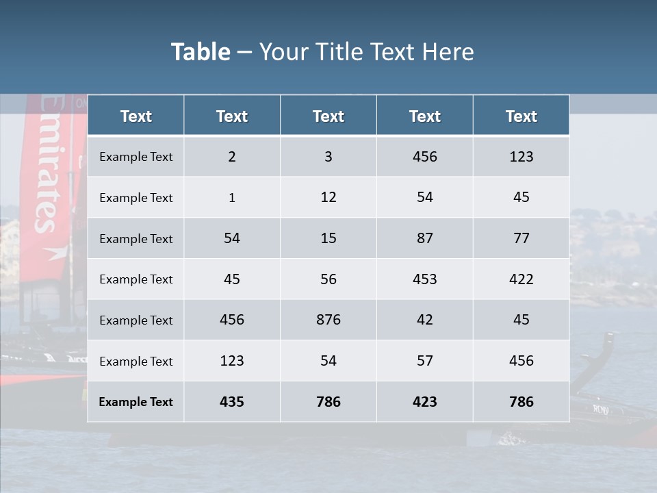 Maritime First Team PowerPoint Template