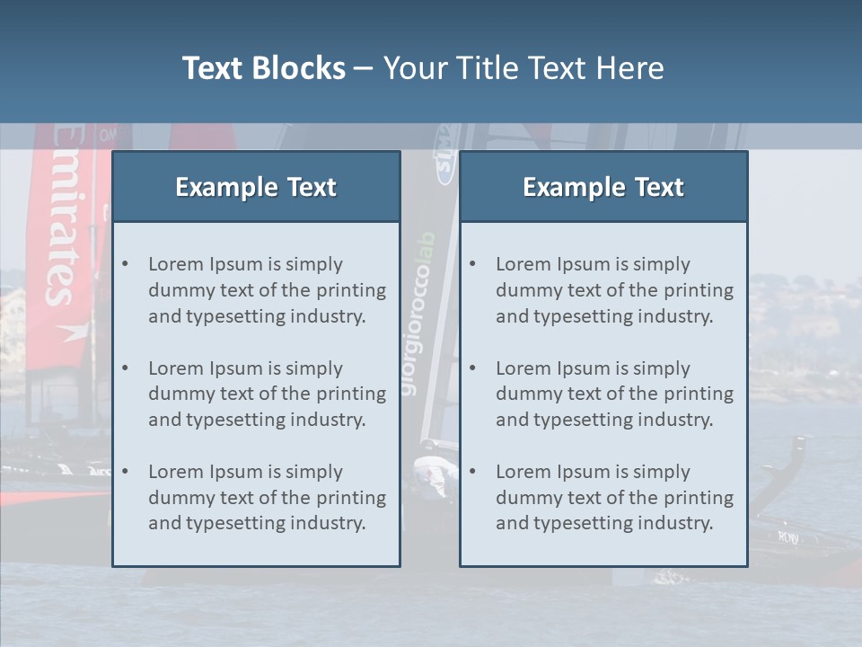 Maritime First Team PowerPoint Template