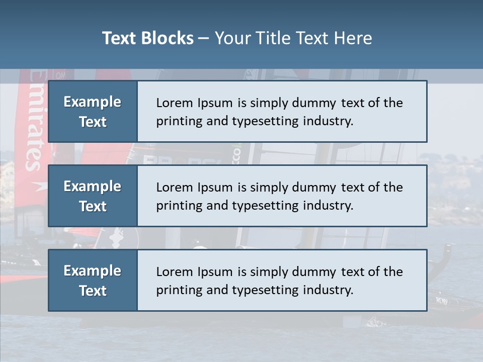 Maritime First Team PowerPoint Template