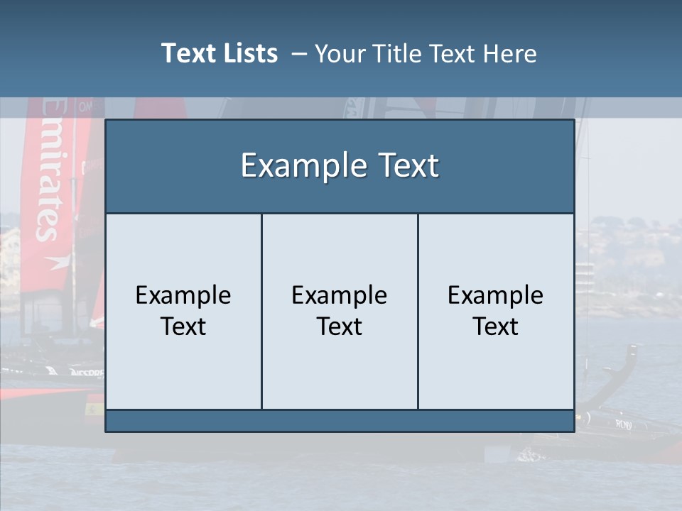Maritime First Team PowerPoint Template