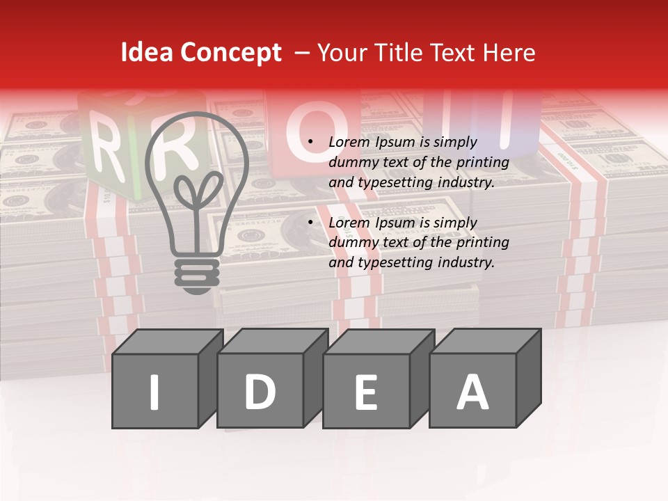 Cube Concept Resources PowerPoint Template