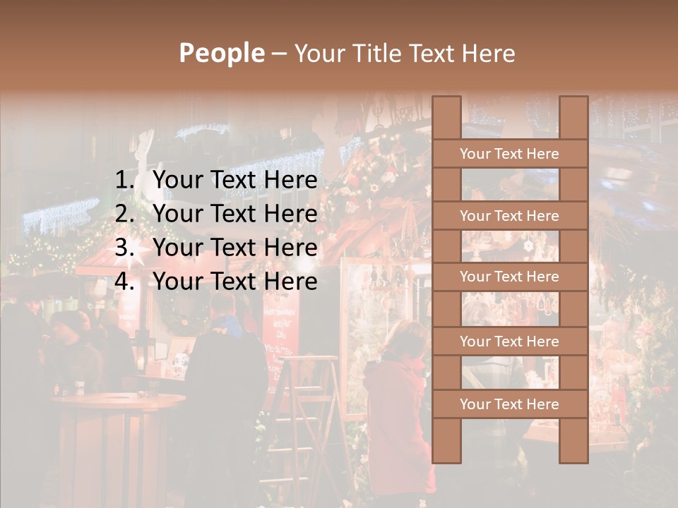 Man Tree Famous PowerPoint Template