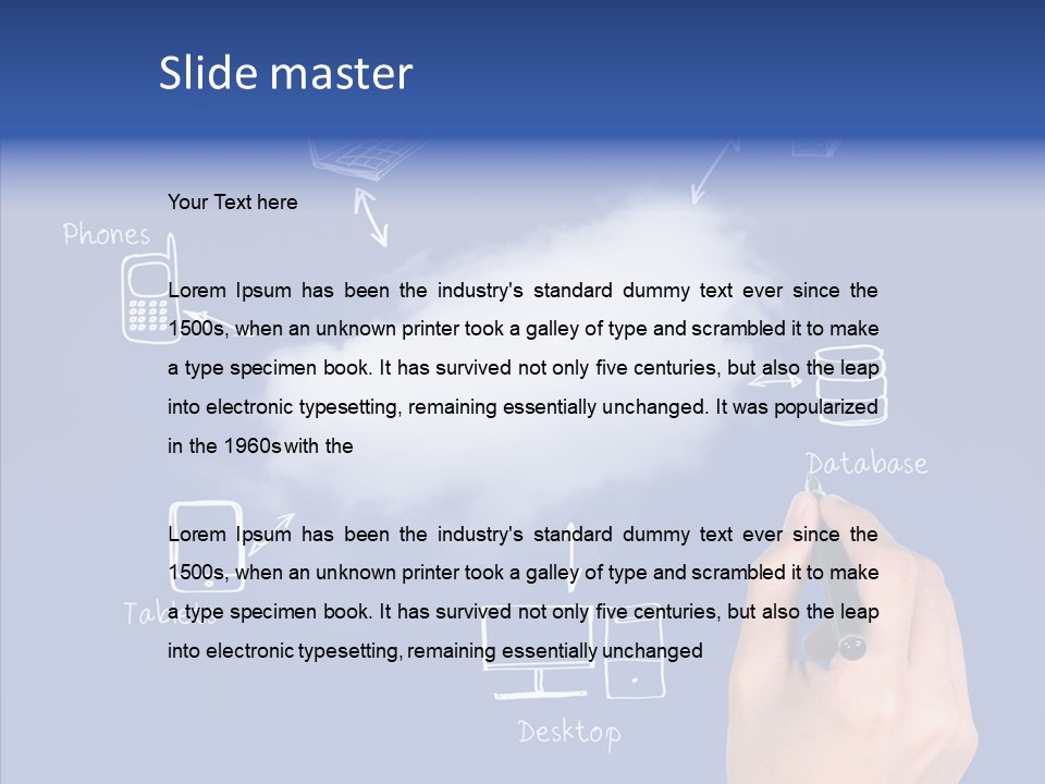 Sky Internet Find PowerPoint Template