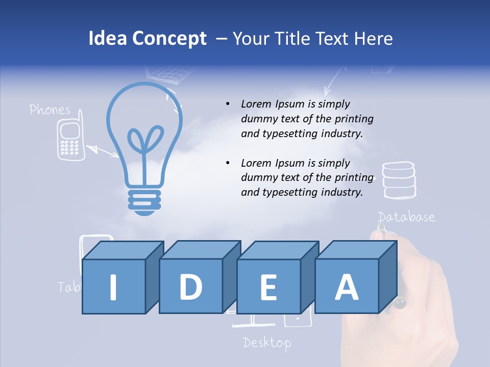 Sky Internet Find PowerPoint Template