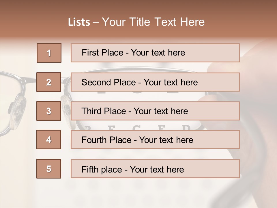 Optical Equipment Photography Glasses PowerPoint Template