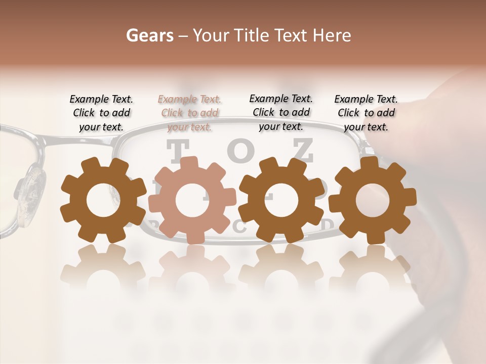 Optical Equipment Photography Glasses PowerPoint Template