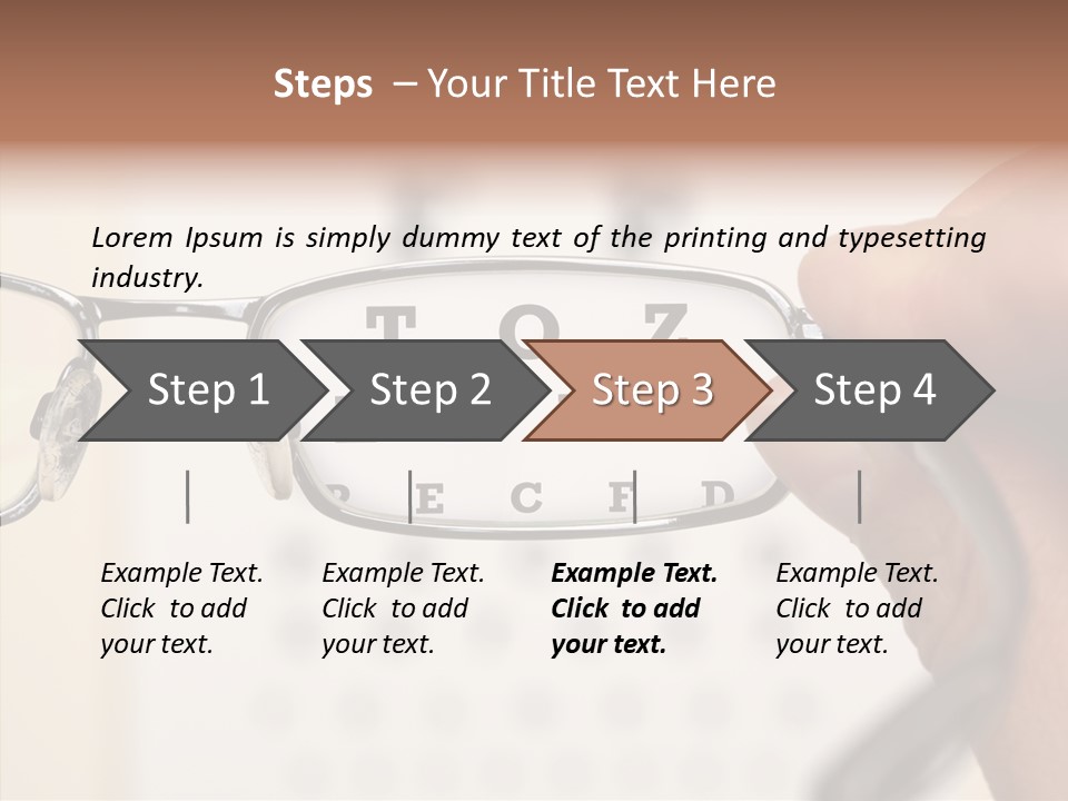 Optical Equipment Photography Glasses PowerPoint Template