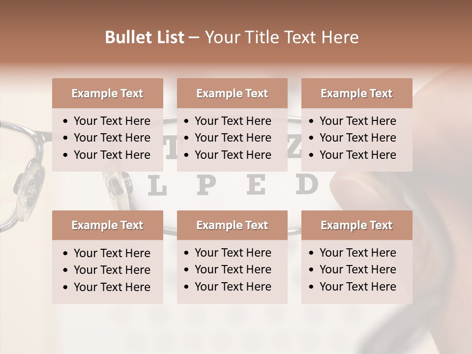 Optical Equipment Photography Glasses PowerPoint Template