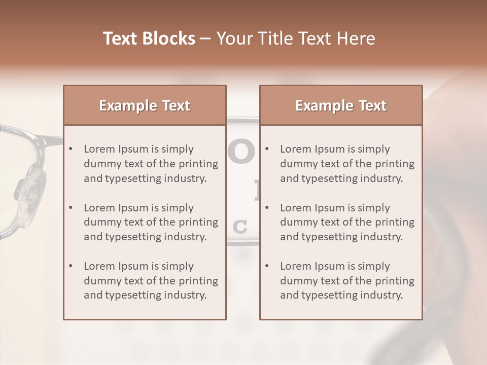 Optical Equipment Photography Glasses PowerPoint Template
