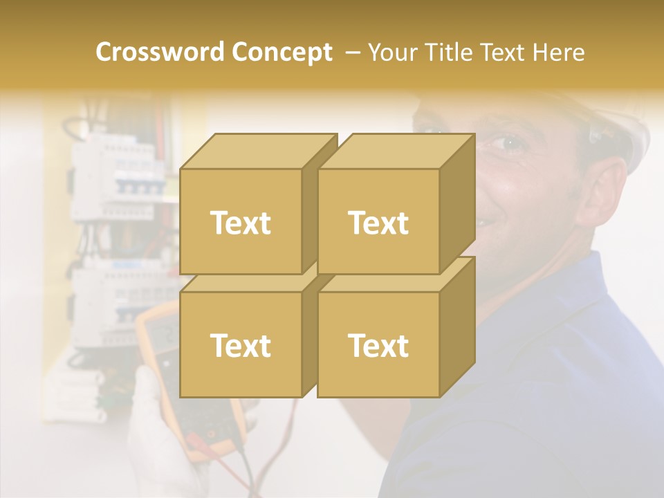 Repair Electrical Human PowerPoint Template