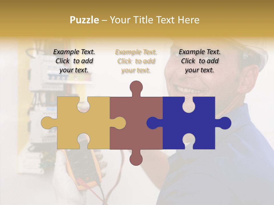 Repair Electrical Human PowerPoint Template