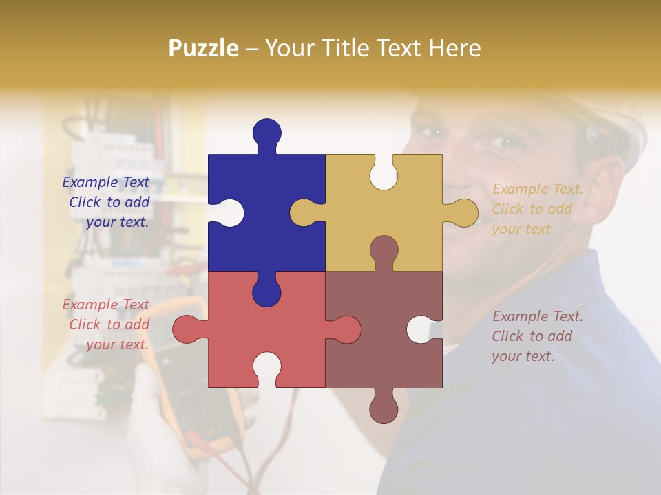 Repair Electrical Human PowerPoint Template