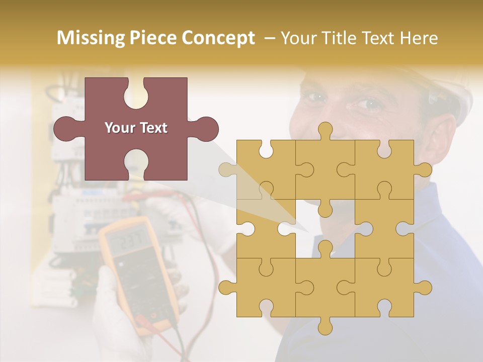 Repair Electrical Human PowerPoint Template