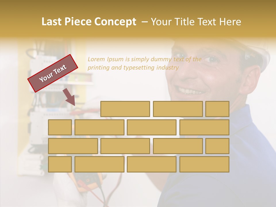 Repair Electrical Human PowerPoint Template