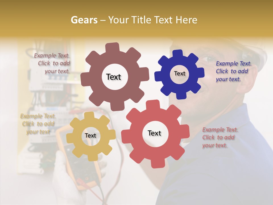 Repair Electrical Human PowerPoint Template