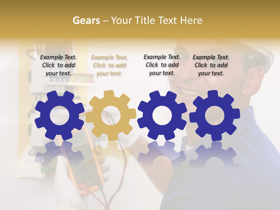 Repair Electrical Human PowerPoint Template