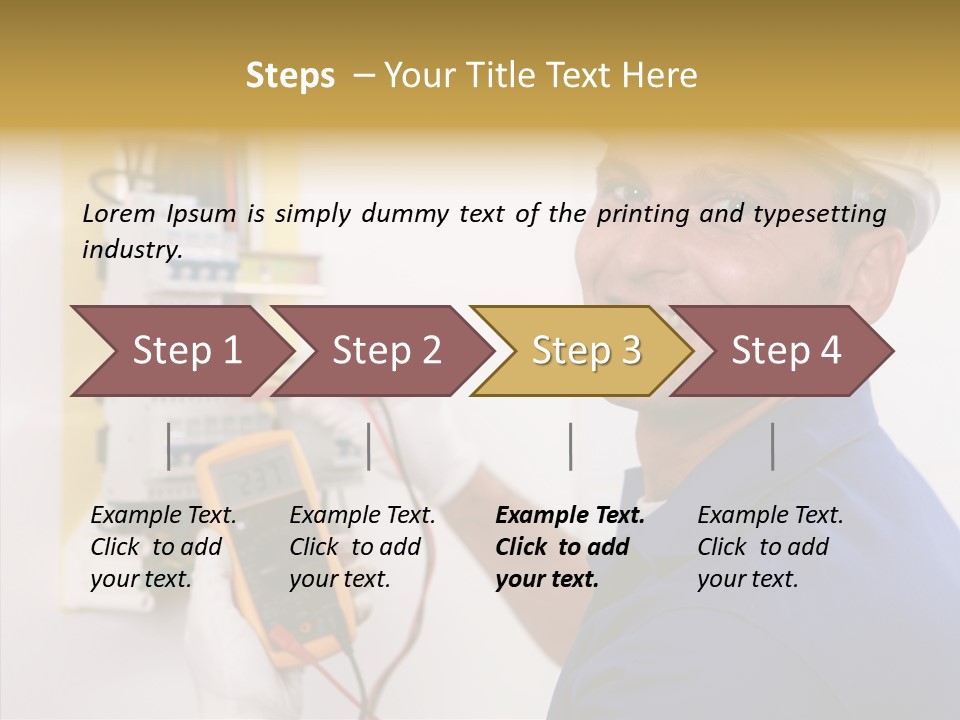 Repair Electrical Human PowerPoint Template