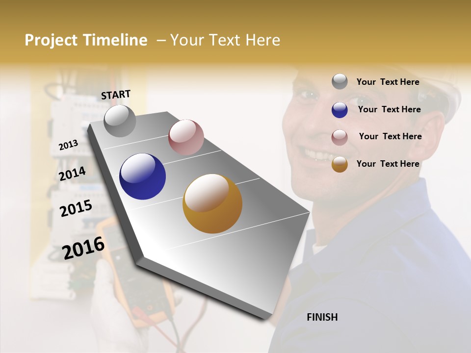 Repair Electrical Human PowerPoint Template