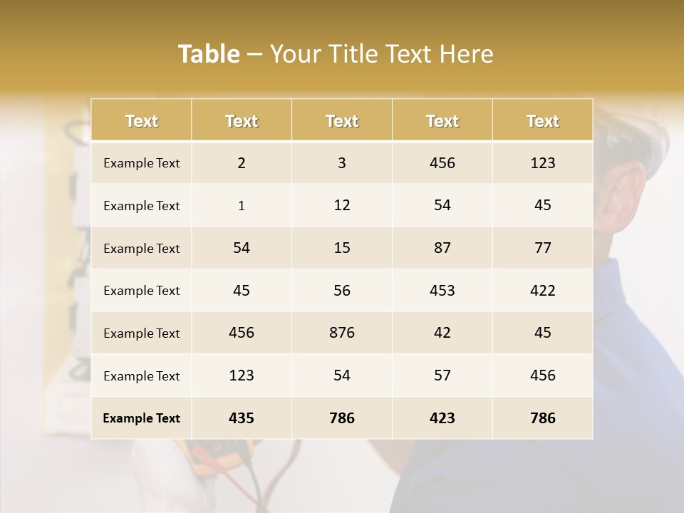 Repair Electrical Human PowerPoint Template