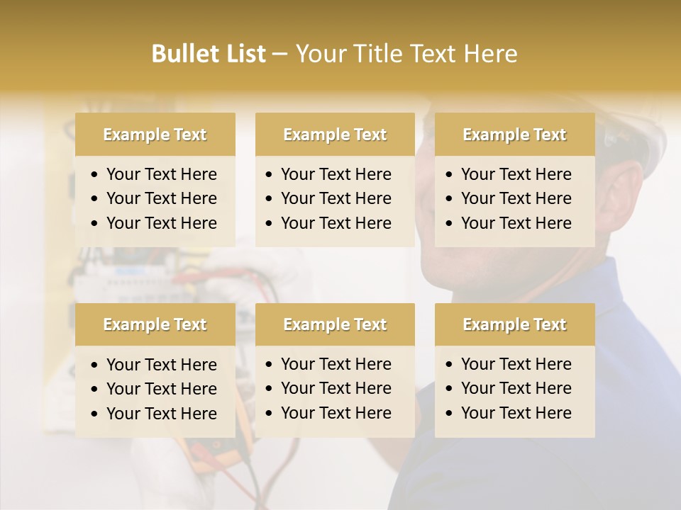 Repair Electrical Human PowerPoint Template