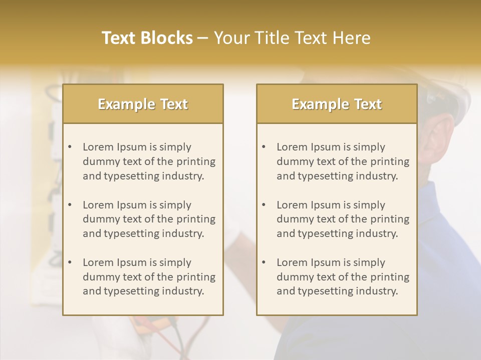 Repair Electrical Human PowerPoint Template
