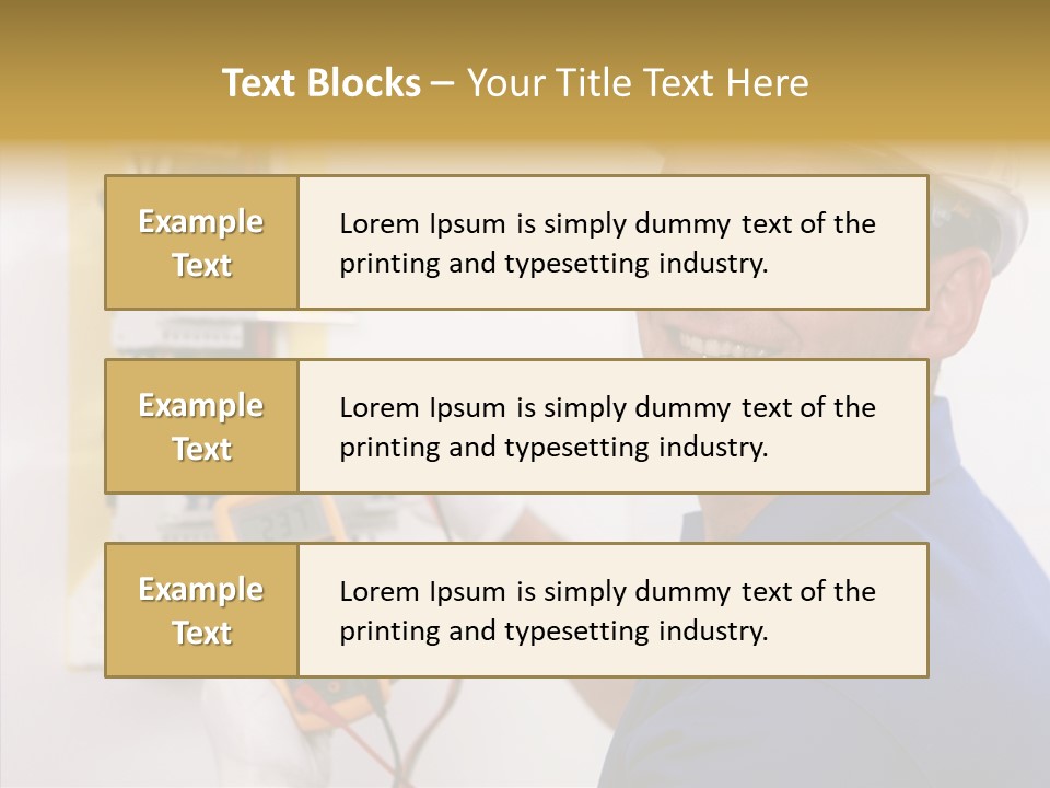 Repair Electrical Human PowerPoint Template
