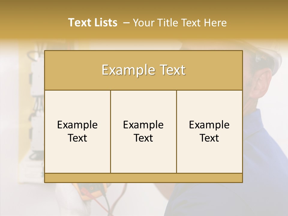 Repair Electrical Human PowerPoint Template