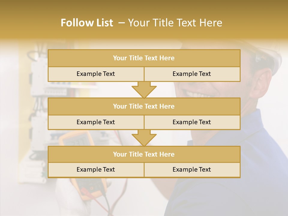 Repair Electrical Human PowerPoint Template