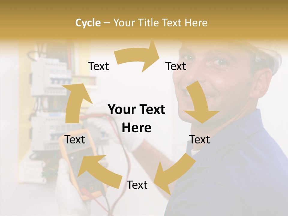 Repair Electrical Human PowerPoint Template