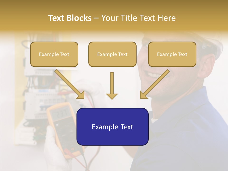 Repair Electrical Human PowerPoint Template