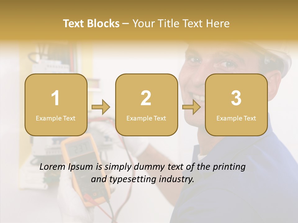 Repair Electrical Human PowerPoint Template
