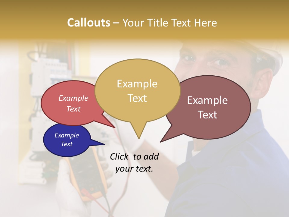 Repair Electrical Human PowerPoint Template