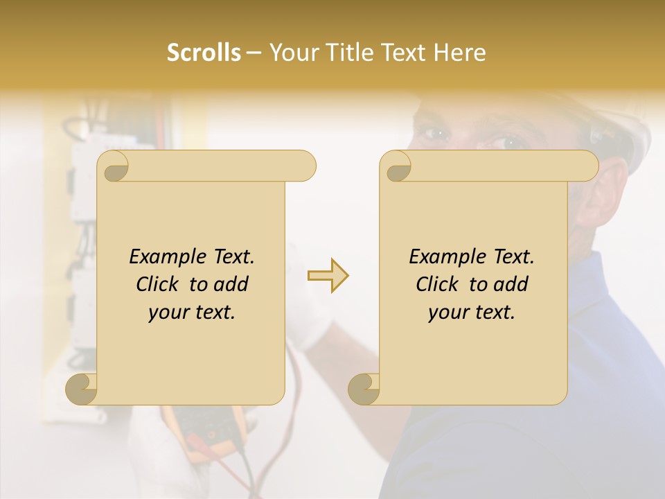 Repair Electrical Human PowerPoint Template