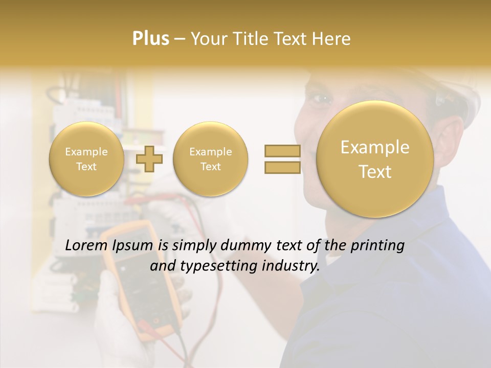 Repair Electrical Human PowerPoint Template