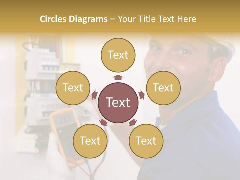Repair Electrical Human PowerPoint Template