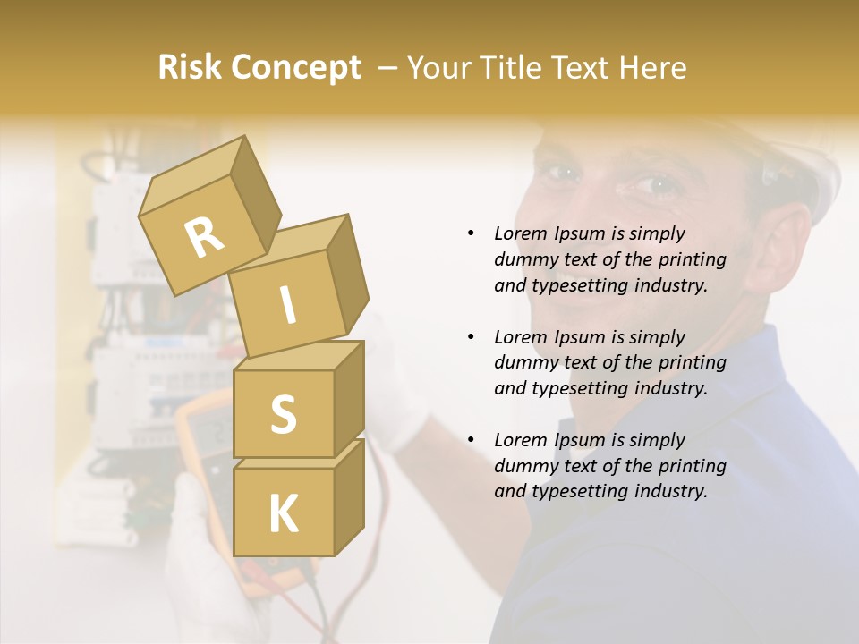 Repair Electrical Human PowerPoint Template