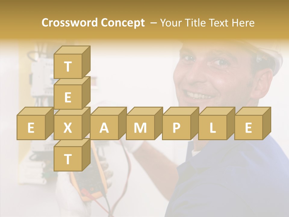Repair Electrical Human PowerPoint Template