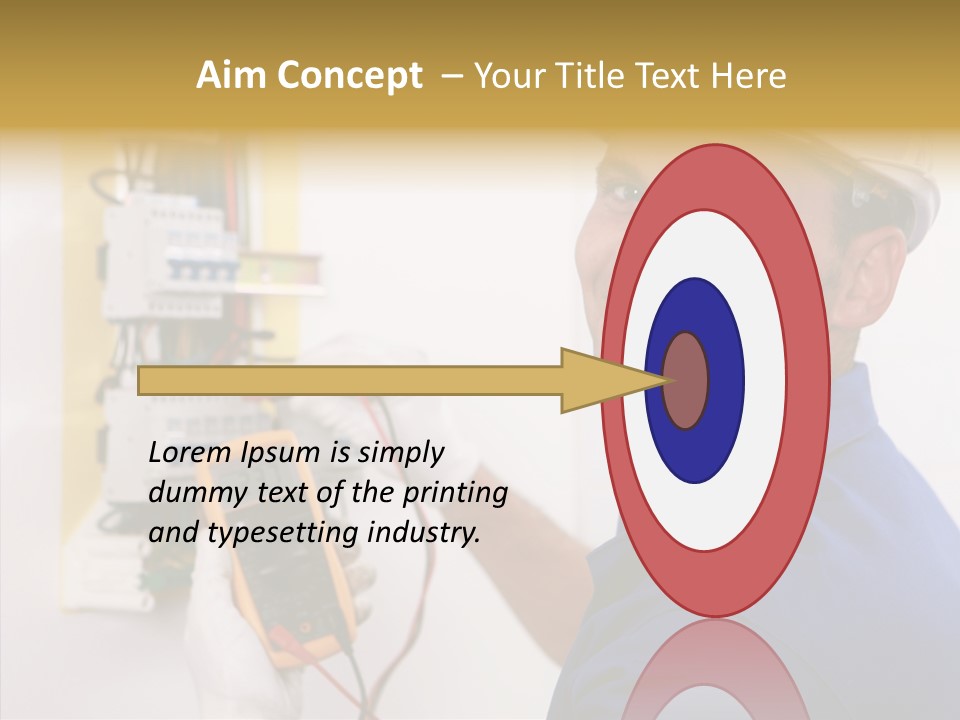 Repair Electrical Human PowerPoint Template