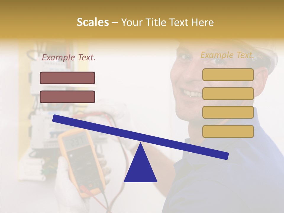 Repair Electrical Human PowerPoint Template