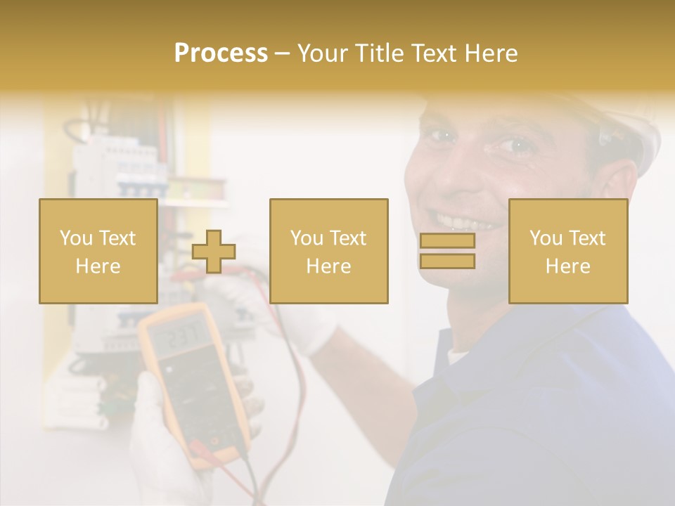 Repair Electrical Human PowerPoint Template