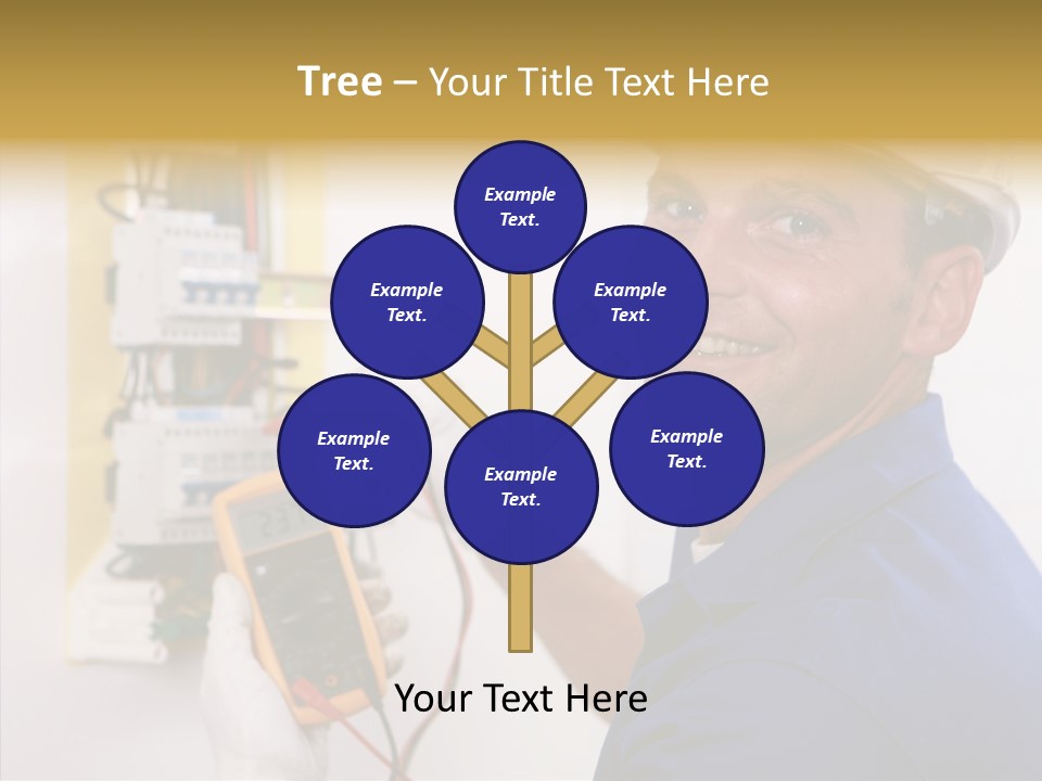 Repair Electrical Human PowerPoint Template