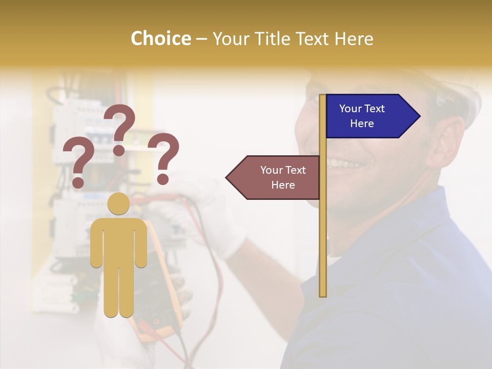 Repair Electrical Human PowerPoint Template
