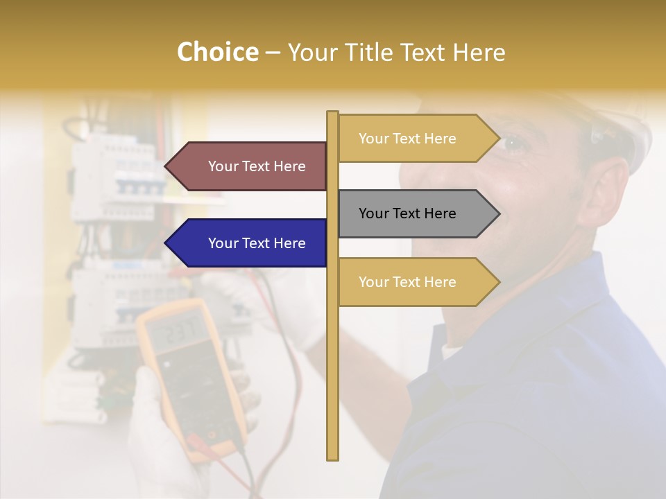 Repair Electrical Human PowerPoint Template
