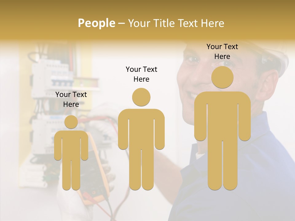 Repair Electrical Human PowerPoint Template