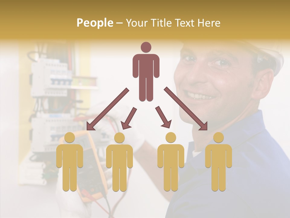 Repair Electrical Human PowerPoint Template