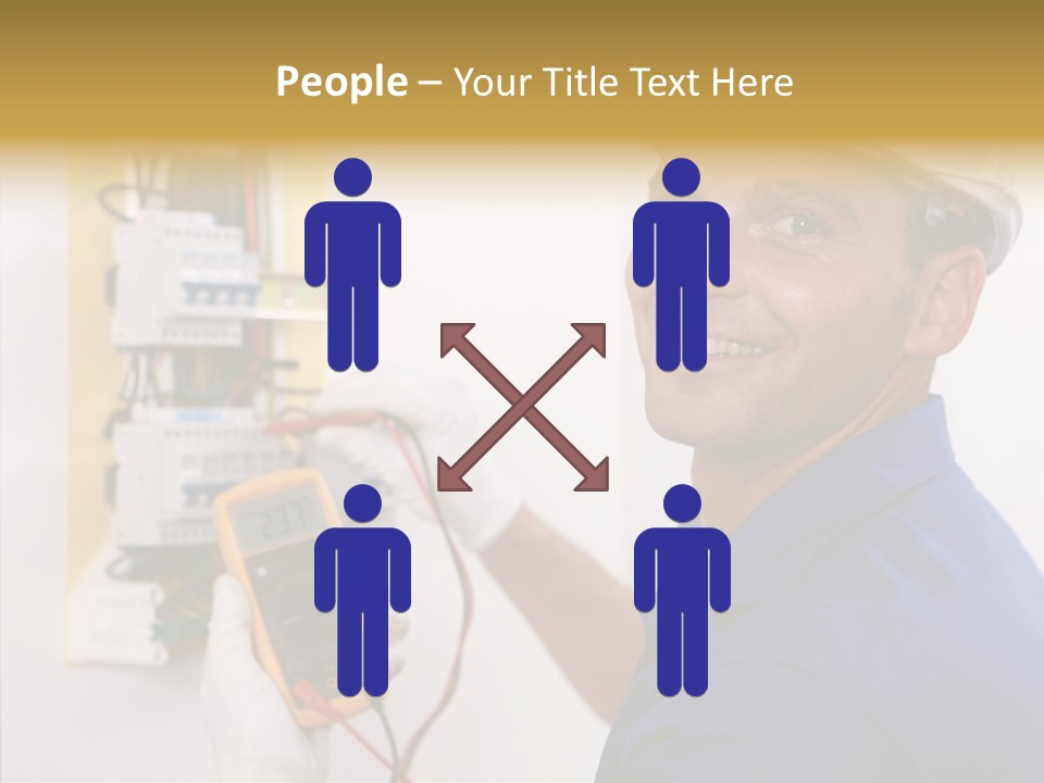 Repair Electrical Human PowerPoint Template