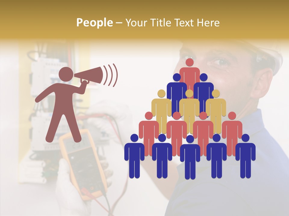 Repair Electrical Human PowerPoint Template